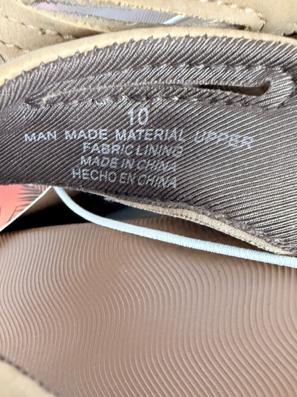 Flojos Ryan men's flip-flop Tan Size 10 NWT - Picture 6 of 6